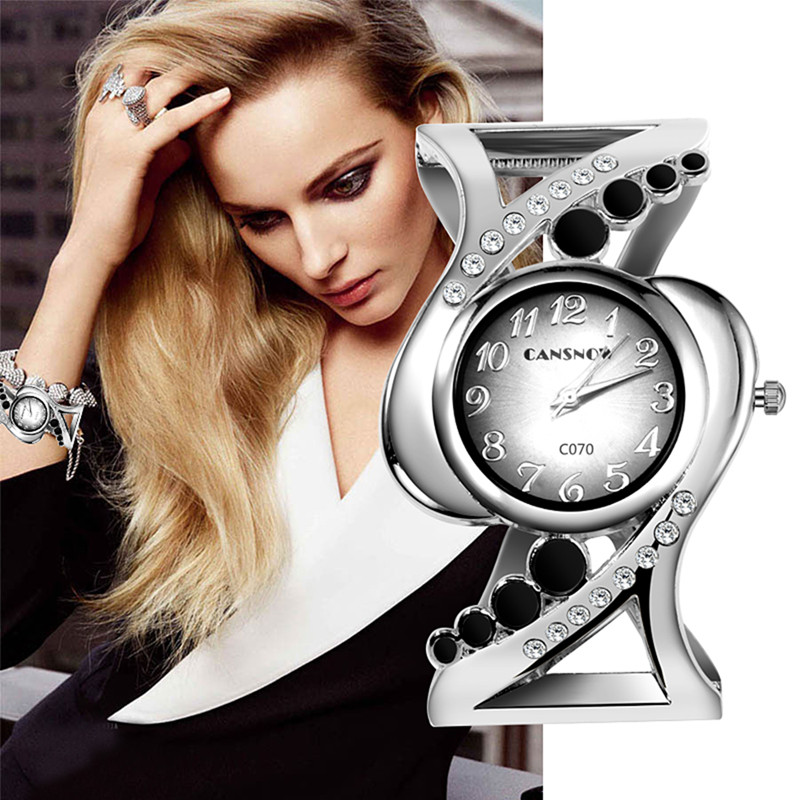 Luxury Watch For Girls - Women Bangle Wristwatch Crystal Luxury Ladies