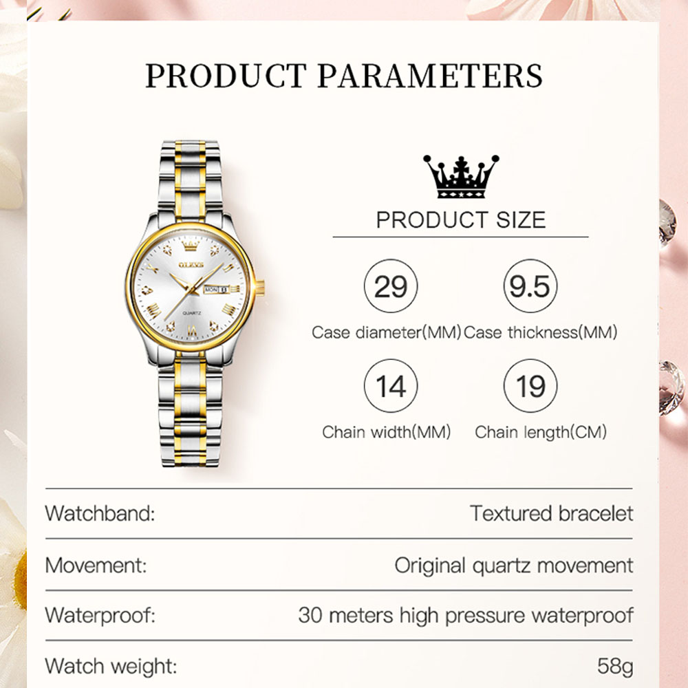 OLEVS 5563 New Fashion Women Q - Luxury Watch Index review and price