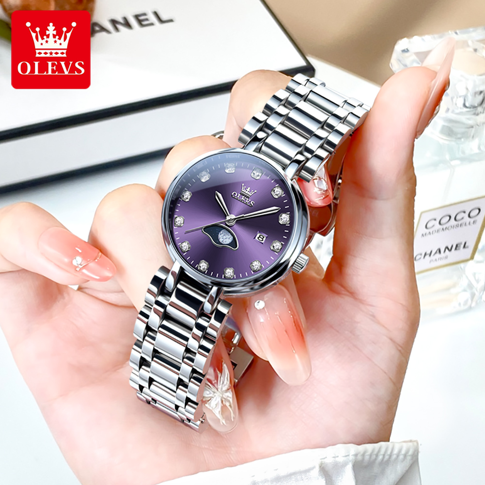 OLEVS Elegant Fashion Purple R - Luxury Watch For Girls review and price