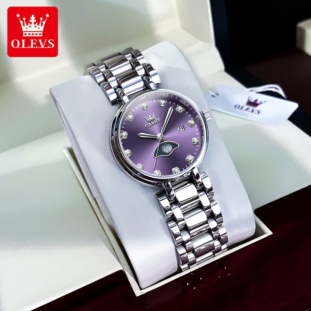 OLEVS Elegant Fashion Purple R - Luxury Watch For Girls review and price