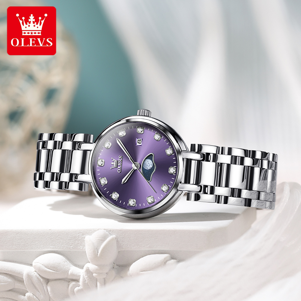 OLEVS Elegant Fashion Purple R - Luxury Watch For Girls review and price