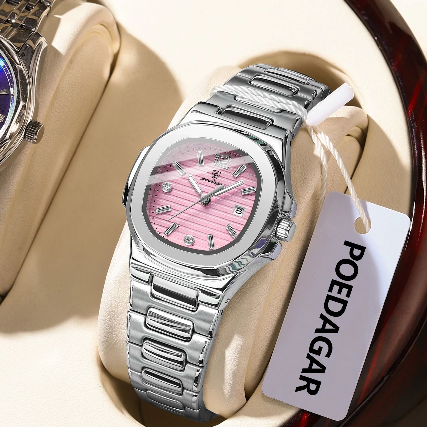 POEDAGAR Square Fashion Woman  - Luxury Watch Lady review and price