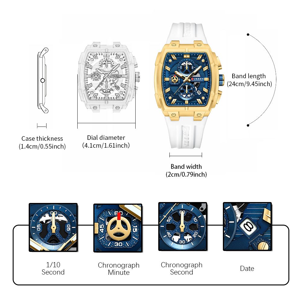 CURREN Luxury Vintage Watch fo - Luxury Watch Straps review and price
