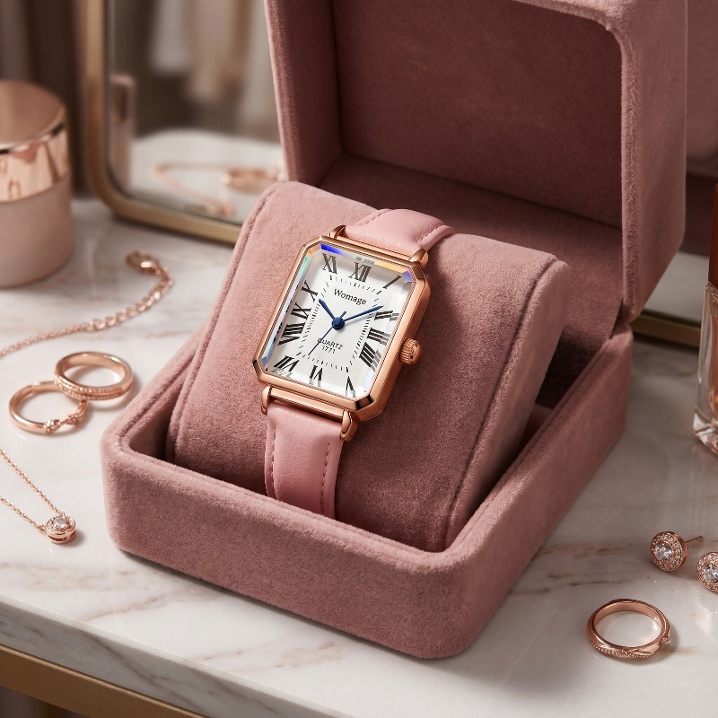 Fashion Rectangle Quartz Watch - Luxury Watch Index review and price