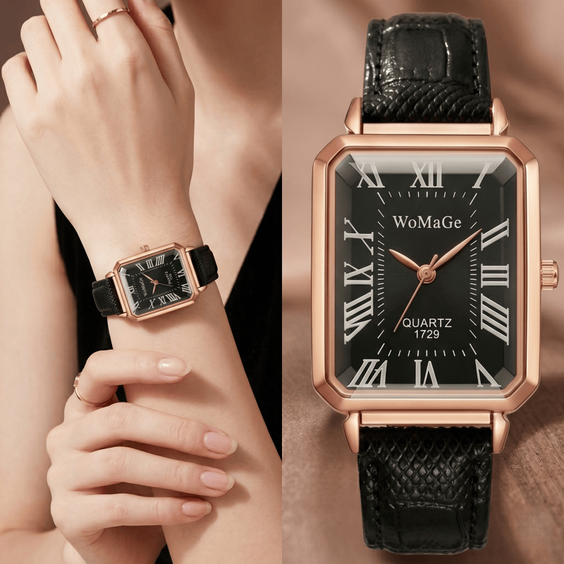 Fashion Rectangle Quartz Watch - Luxury Watch Index review and price