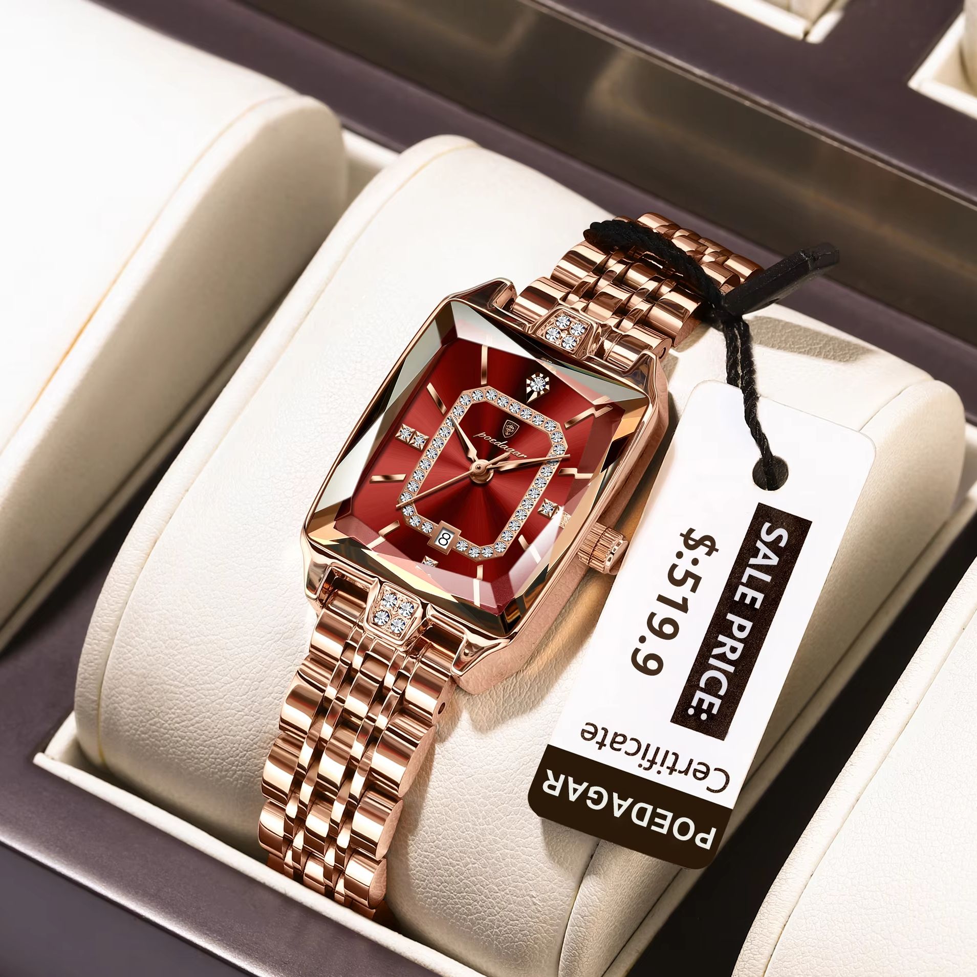 POEDAGAR Fashion Elegant Women - Luxury Watch Lady review and price
