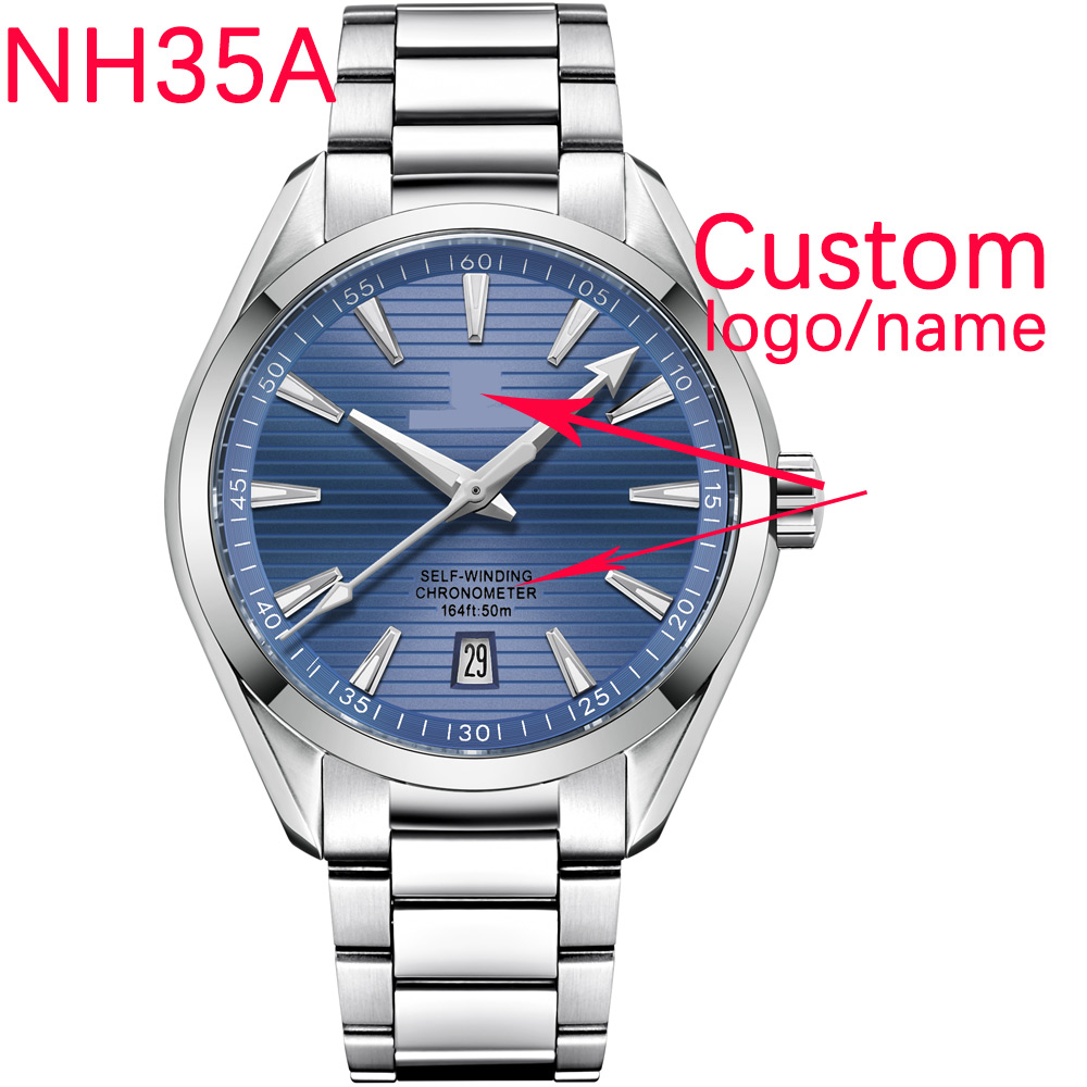 Luxury NH35 Movt Custom Logo 4 - Luxury Watch Straps review and price