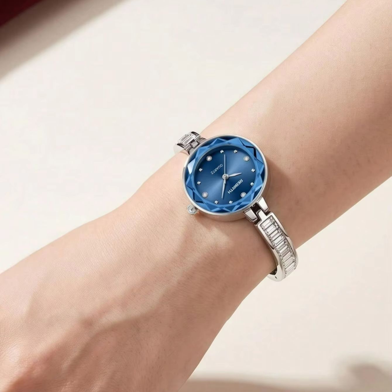 Light Luxury Cut Blue Glass Di - Luxury Watch Straps review and price
